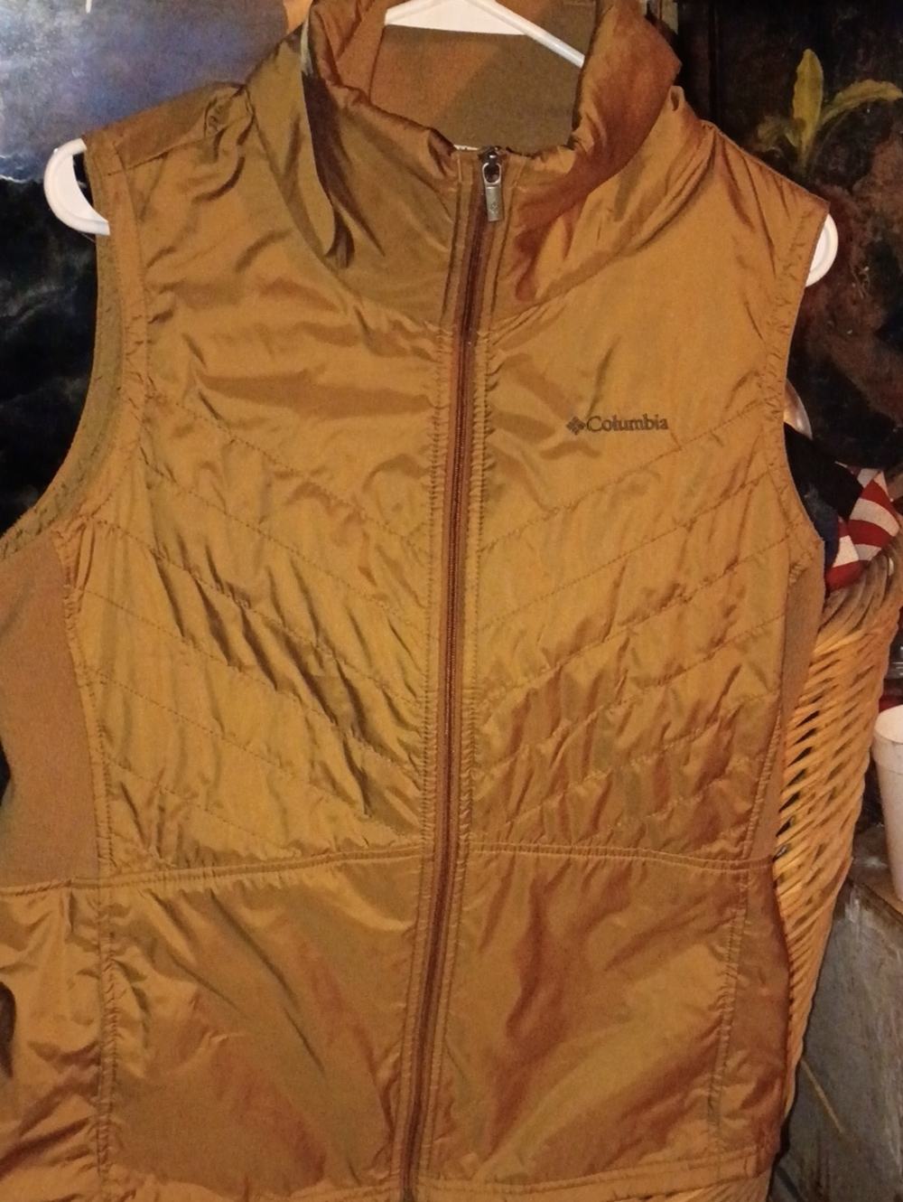 Columbia Women's Tan Quilted Insulated Vest